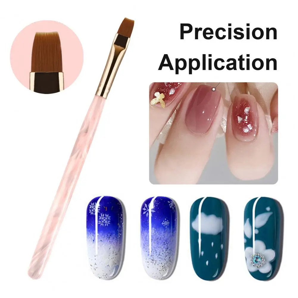 Pennello applicatore per colla per unghie Set di strumenti professionali per Nail Art per l'estensione della polvere acrilica 3d Carving Light per fai da te per unghie