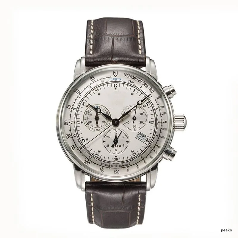 -Border E-Commerce Hot-Selling Product Full-Featured Quartz High-End Leather Watch Popular