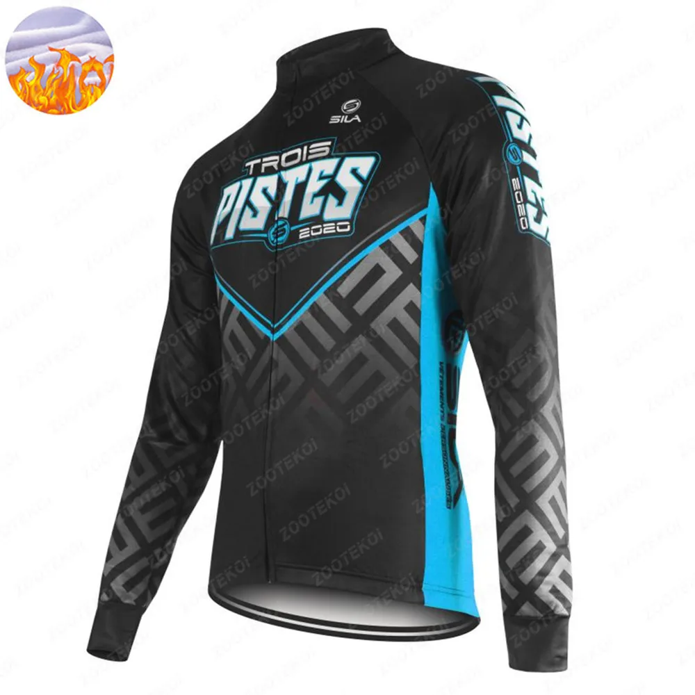 Men Cycling Thermal Fleece Bicycle Winter Cycling Jersey Clothing MTB Warm Tops Road Bike Jacket Ropa Ciclismo sportwear Uniform