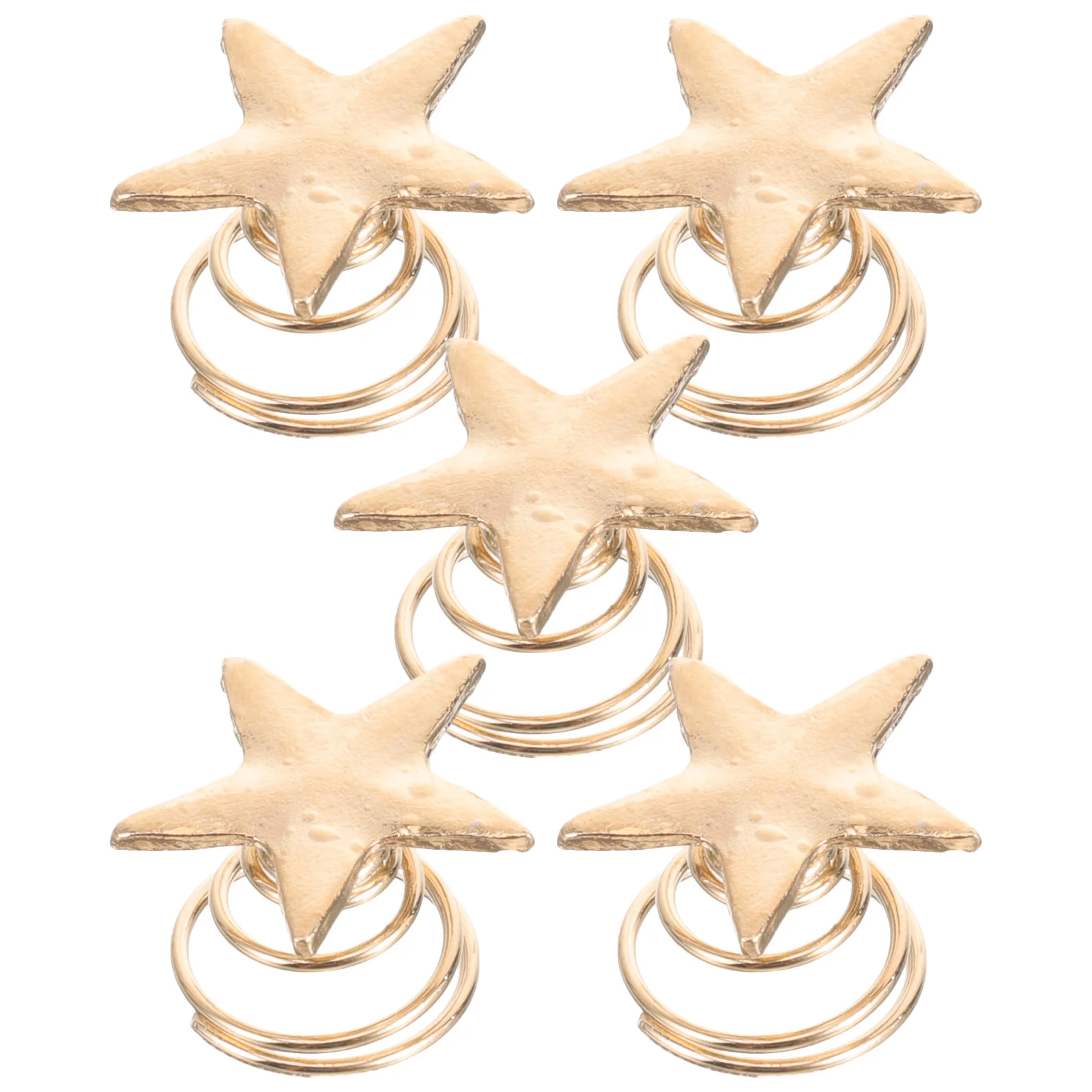 

5 шт. заколок для волос в форме звезды, стильный спиральный дизайн, привлекательные заколки для женщин, украшение для волос на вечеринку, свадьбу, мероприятие