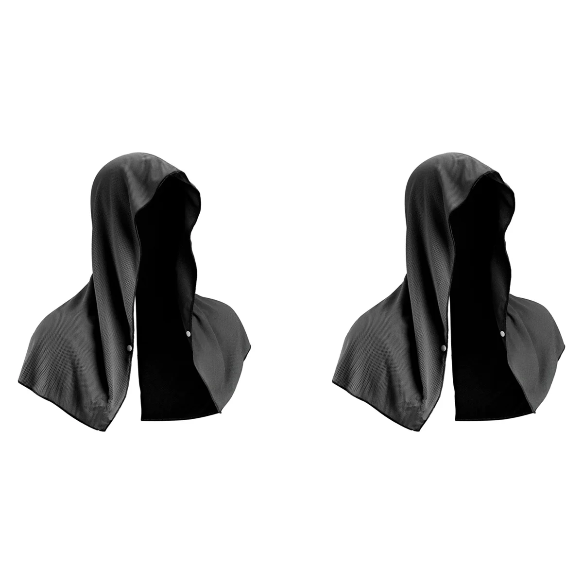 

A77I 2X Cooling Hoodie Towel,Cooling Towels for Neck and Face,for Sauna Yoga Camping Workout Black