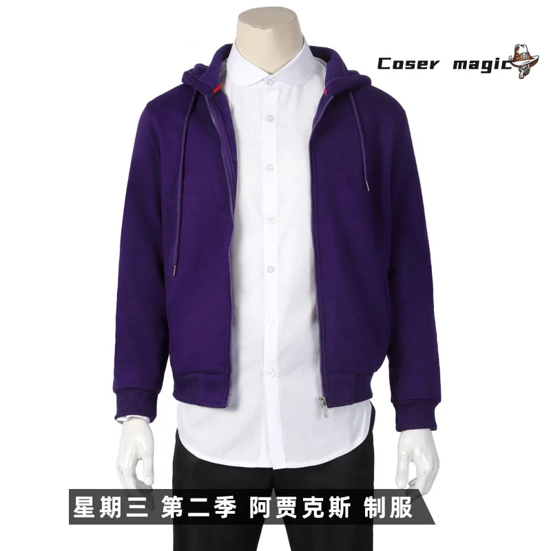 Wednesday Addams Cosplay Outfit Season 2 Nexus Academy Xavier Thorpe Uniform