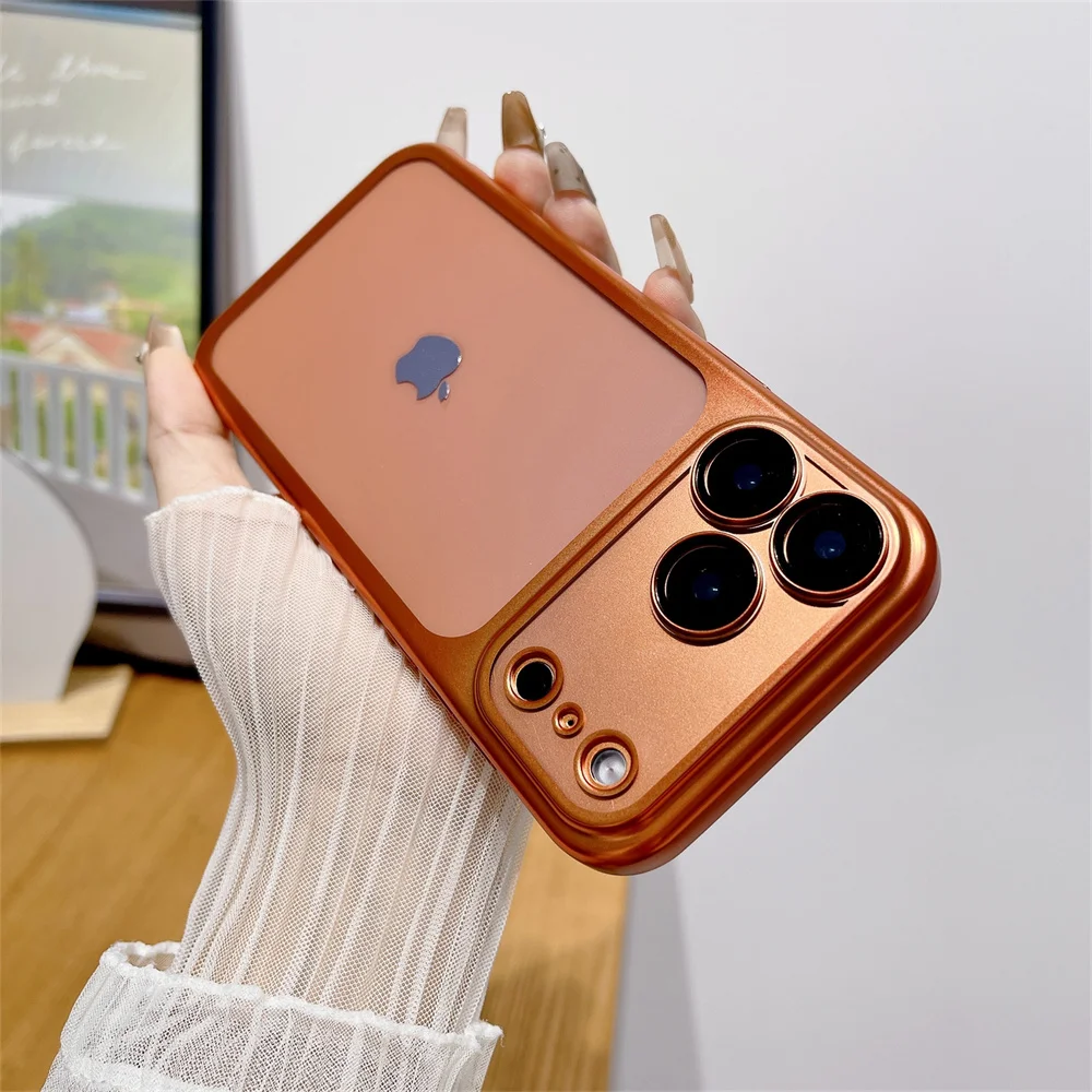 حافظة هاتف ناعمة شفافة مطلية بالكهرباء لهاتف iPhone 17 Pro Max مقاومة للصدمات مع حماية كاملة لعدسة الكاميرا