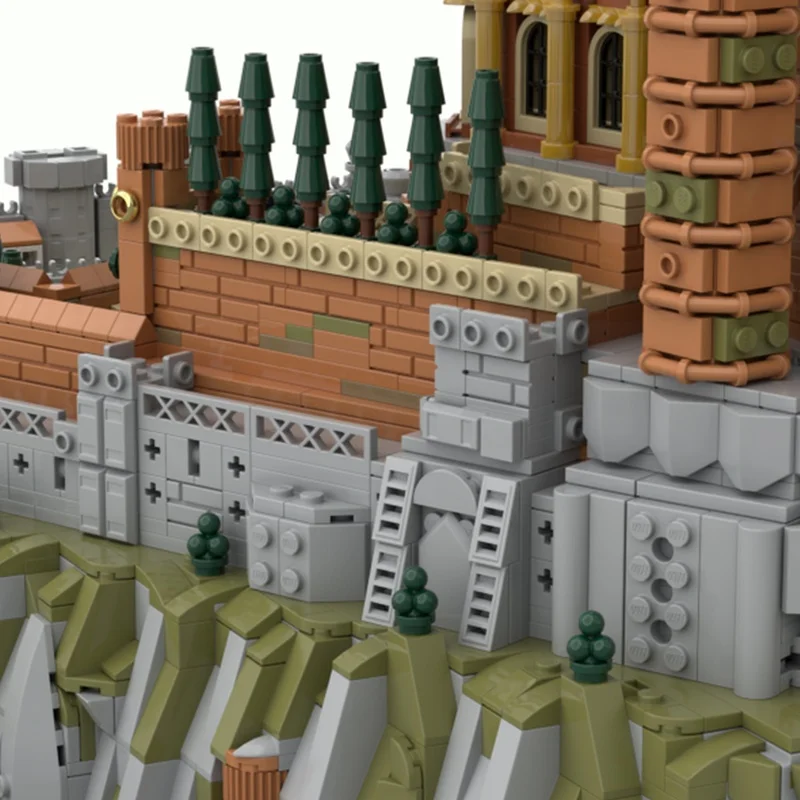 6962 قطعة MOC لعبة عروش الأحمر إبقاء قلعة نموذج اللبنات التعليم الإبداعي هدية الكريسماس لعبة الطوب عيد ميلاد الاطفال