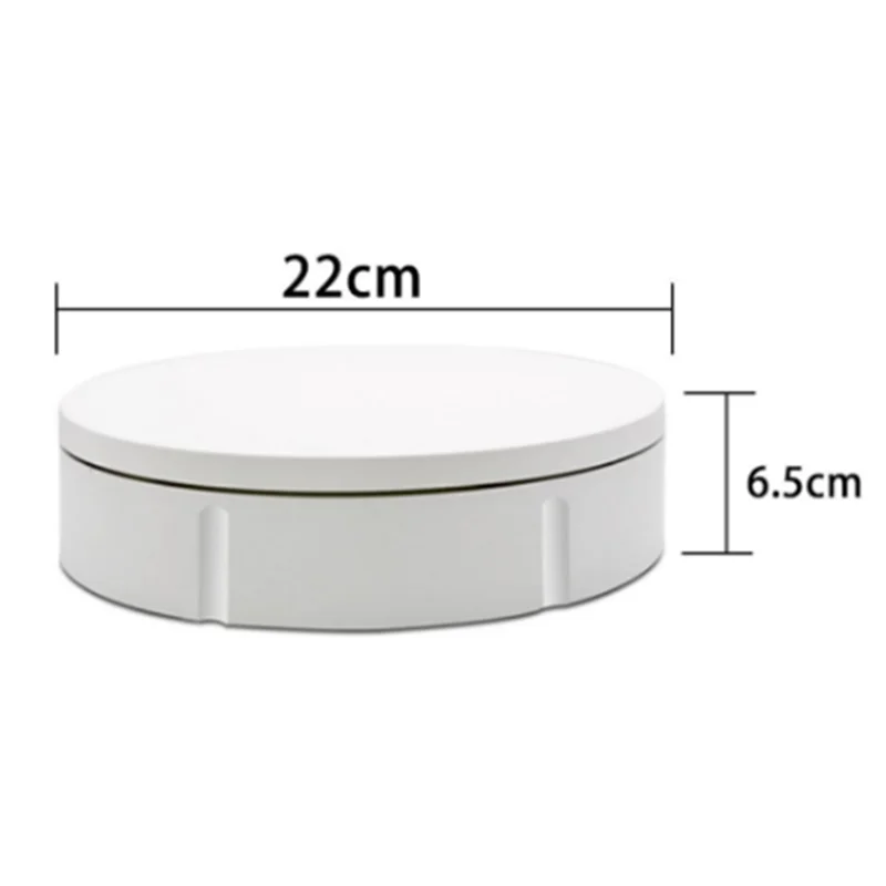 Rotating Display Stand Electric With Remote, 360° Adjustable Speed& Angle For Live Sales/Photography Turntable-TCES
