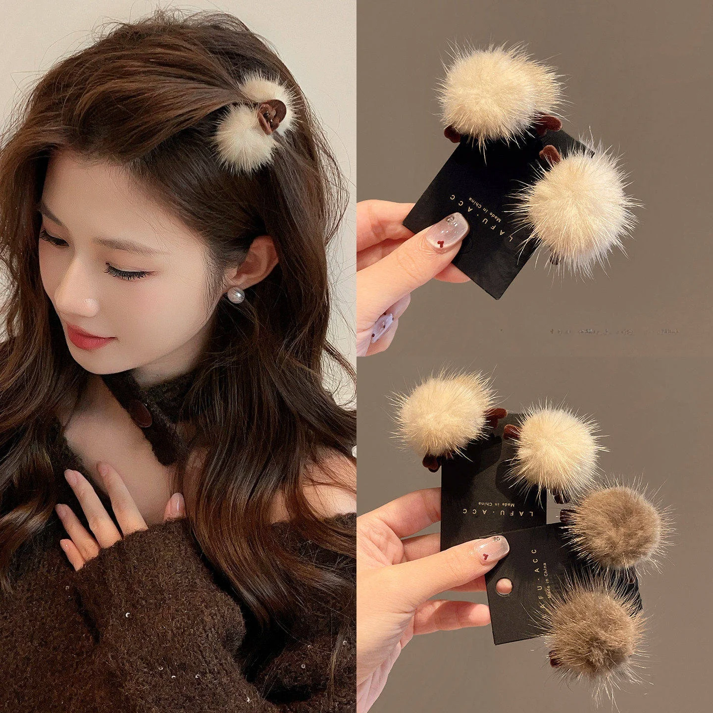 Presilhas de Cabelo Plu para Mulheres, Tamanho Pequeno, Acessórios de Cabelo Coreanos, Grampos para Franja Lateral, Decorações Versáteis para Todos os Tipos de Cabelo...