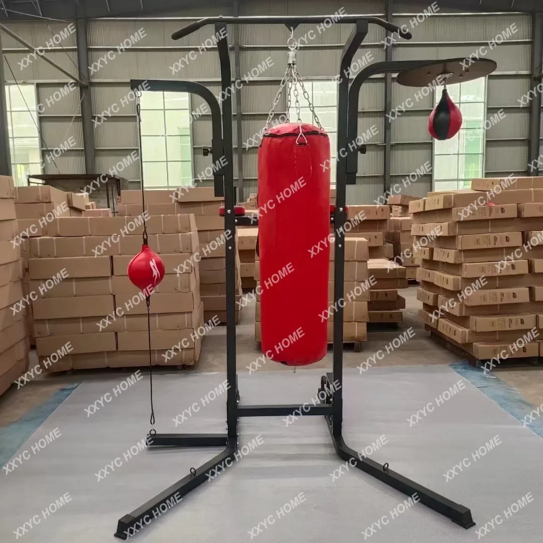 Multi-Functional Combination Fitness Equipment Family Unit Single Parallel Bars Pull-up Trainer Multi-Purpose Boxing Rack