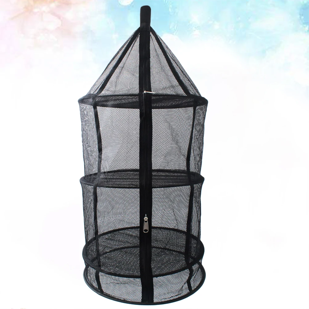 

1pc Outdoor Drying Net Foldable Mesh Hanging Dryer Ceiling Vegetable Fruit Quick Dry Laundry Rack Home Use Storage
