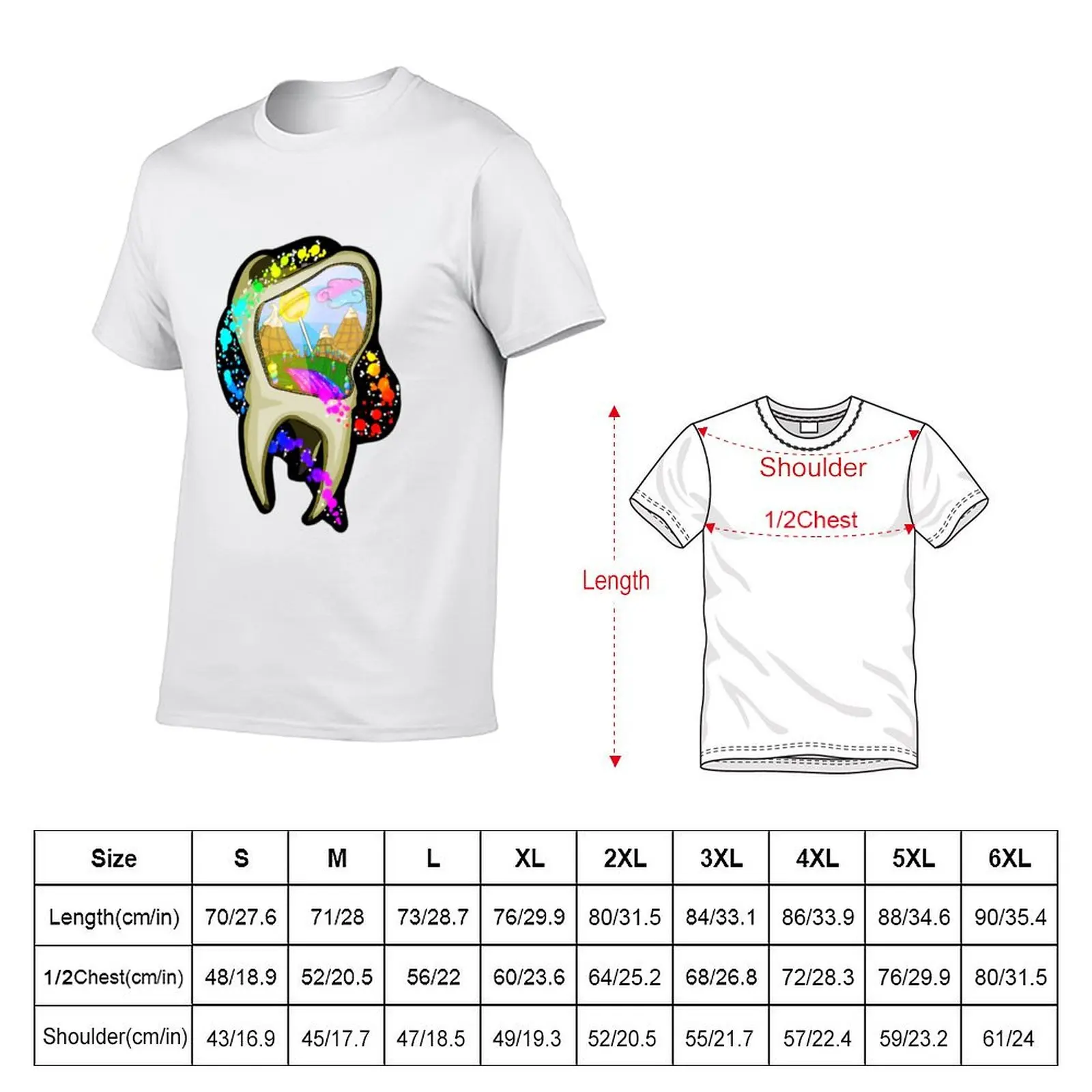 Sweet Tooth T-Shirt Casual Graphic Print Tee
