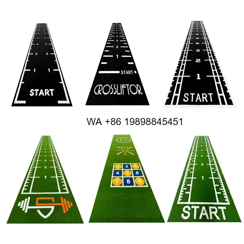 Wmwmnu for Gym Push Pull Sled Artificial Turf Green Line Track Markings Functional Patterns Customizable 4m Wide Eco Friendly