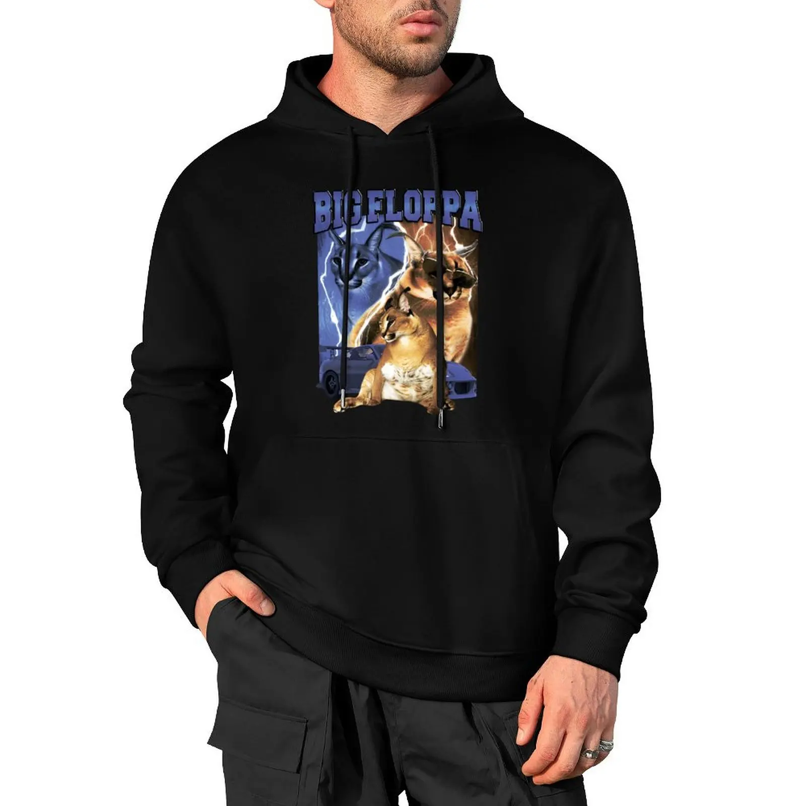 

BIG FLOPPA VINTAGE RAP Pullover Hoodie men clothes winter clothes hooded shirt man hoodie