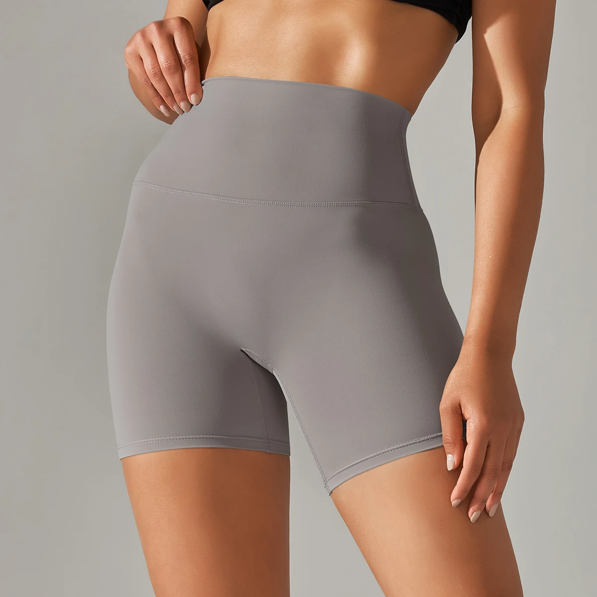 Sommer Frauen Yoga Shorts Nackt Gefühl Sport Shorts Fitness Strumpfhosen Hohe Taille Gmy Laufen Push-Up Kleidung Workout Radfahren Shorts – Detail 19