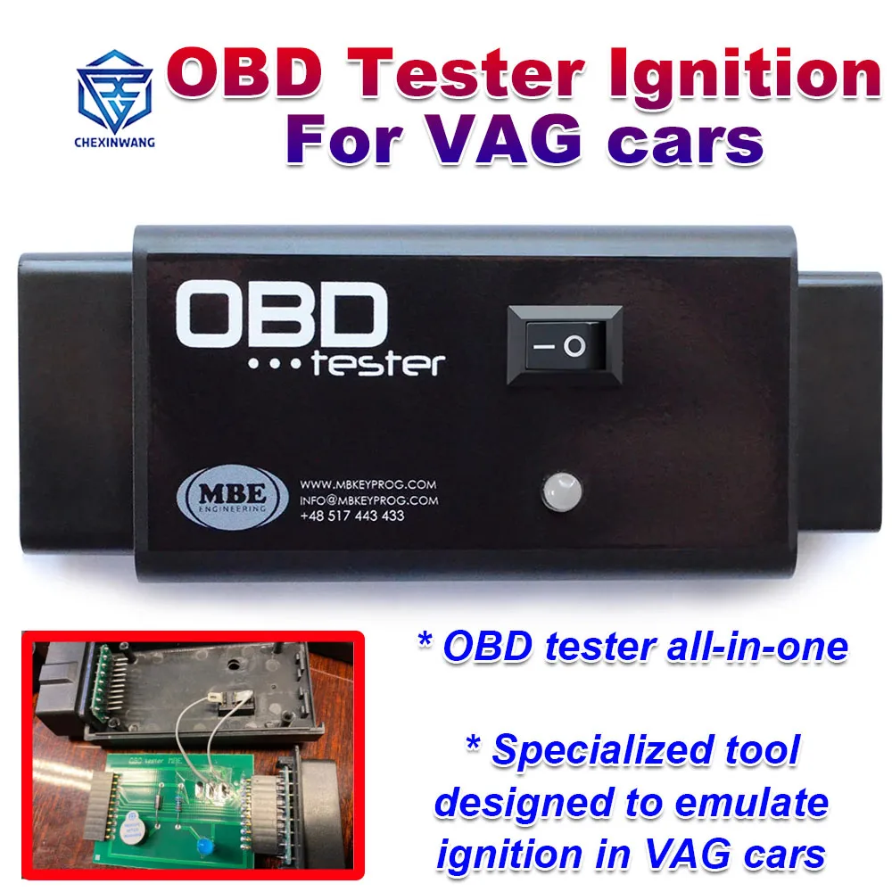 

OBD Tester Switch on Car Ignition Tool for VAG Cars Switch On Ignition When All Key Lost Wroks With Key Programmer