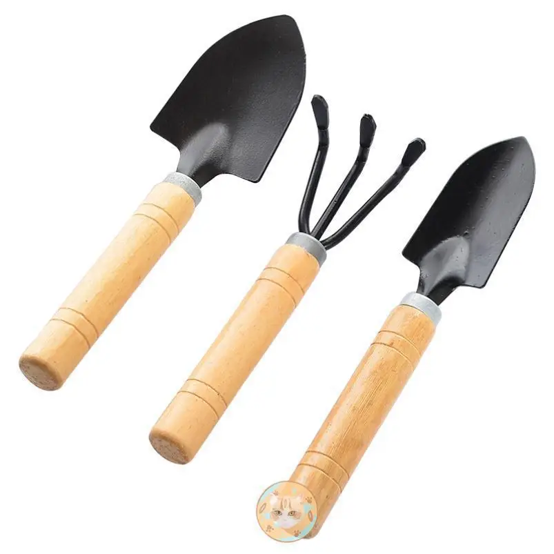 3PCS Mini Garden Tool Set - Small Digging & Weeding Tools F…