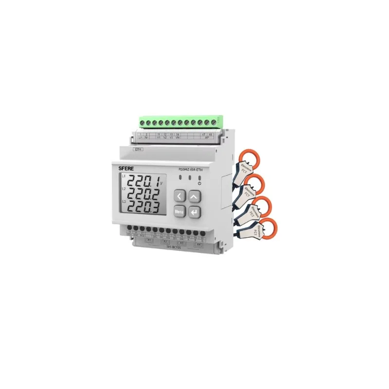 

Din-рейка Ethernet Comm 3-фазный мультитарифный счетчик личирования дополнительной цепи для мониторинга мощности