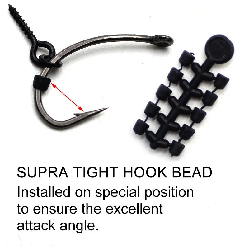 15pcs Rubber Hook Bead Carp Fishing Accessories Fish Hook Stoper Pop UP Boilies Stop For Carp Fishing Terminal Tackle