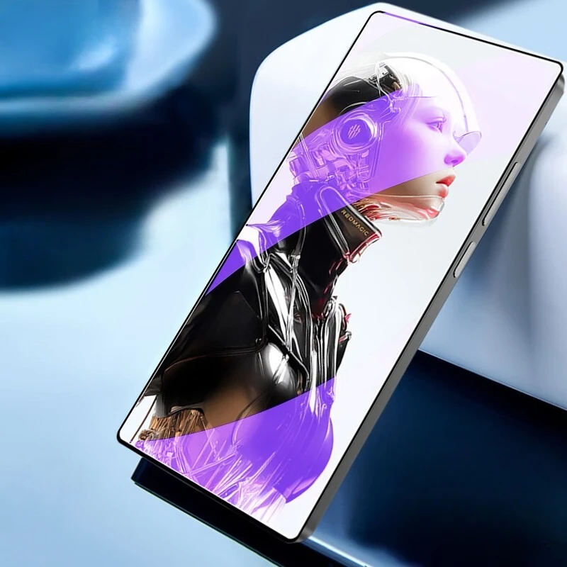 ل ZTE Nubia Red Magic 10S Pro + واضح مكافحة الأزرق متجمد الزجاج المقسى واقي للشاشة ل RedMagic10S 10SPro + طبقة رقيقة واقية