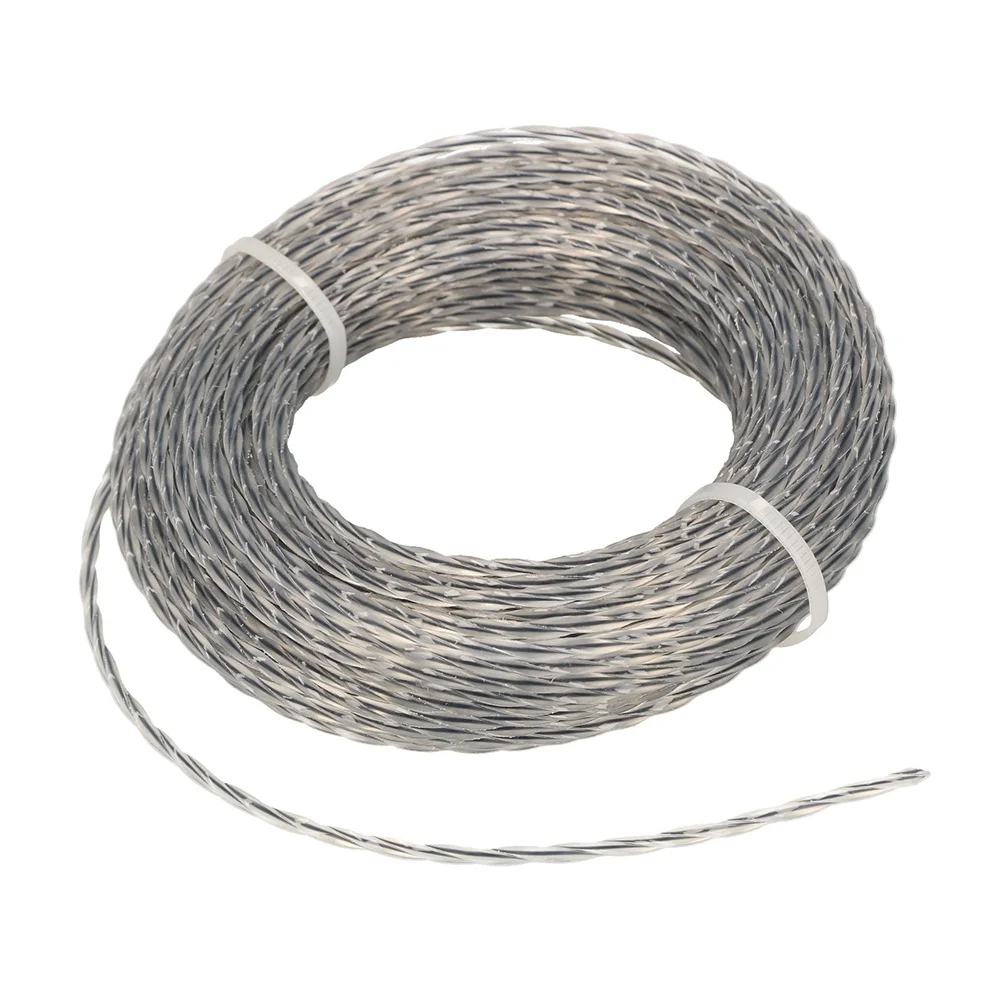 2 Set Core-Reinforced Grass Trimmer Line Spool For Garden Grass Mower Cutter Trimming Lines
