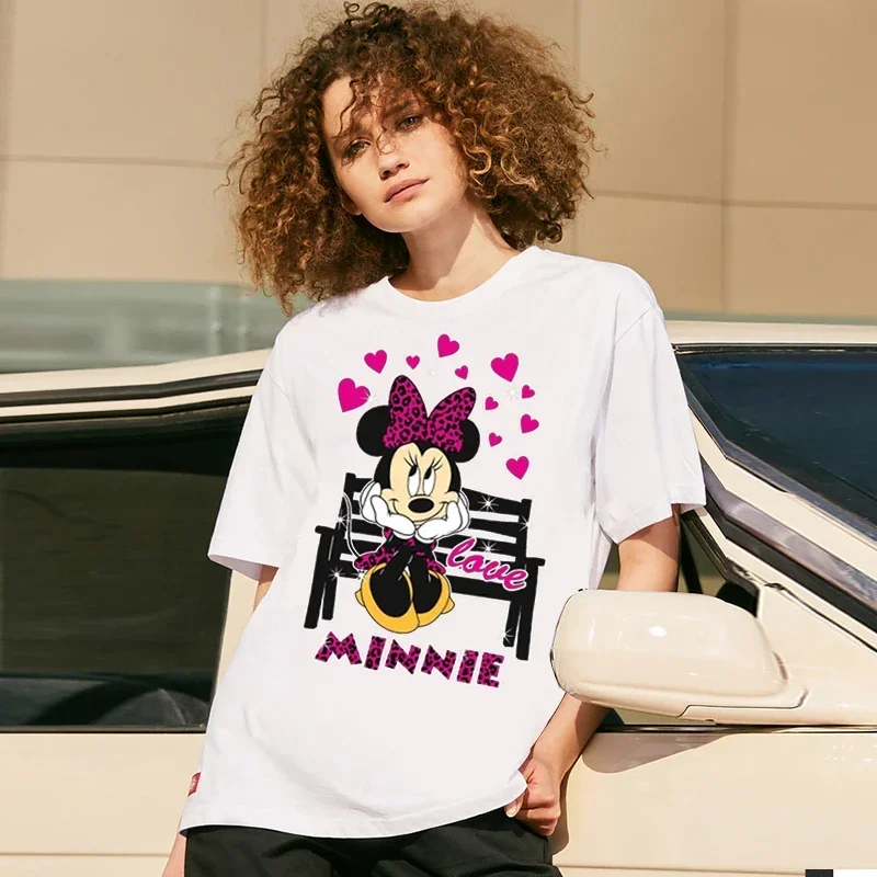 

2024 Women T-shirt Cartoon Print Short Sleeve Tee Shirt Female Harajuku Summer Casual Streetwear O-neck Unisex Y2k Clothing Top