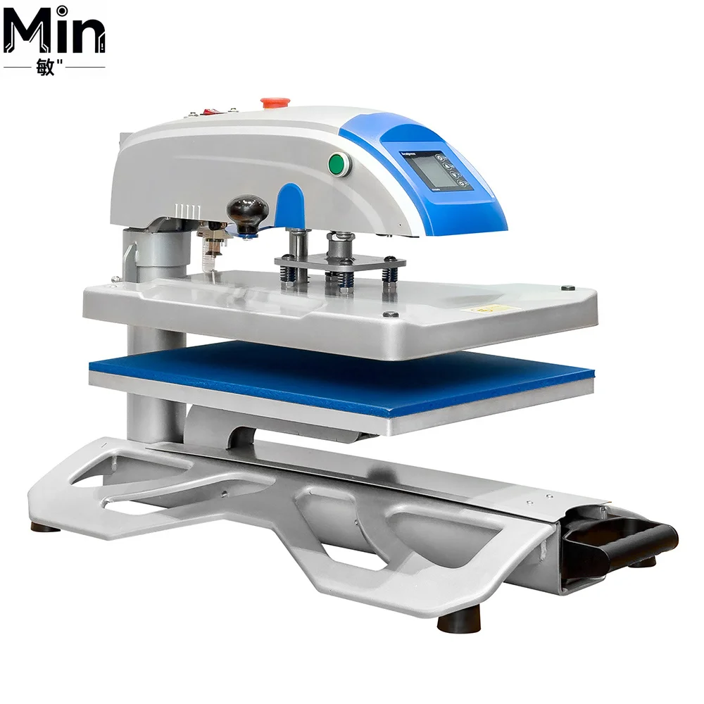 40x50cm Swing Away Pneumatic Sublimation Heat Transfer Machine with Pull Out Drawer for T Shirt Mug Phone Case