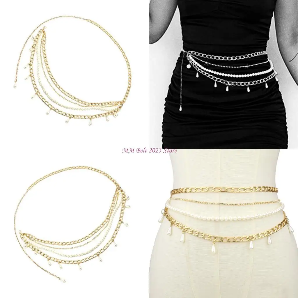 

49ME Pearls Многослойный поясной аксессуар сочетает ретро-шарм с современными предметами гардероба