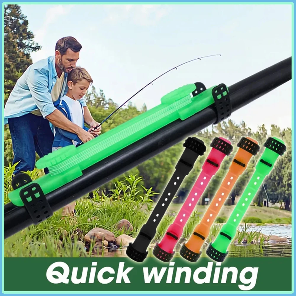 

1pc Fishing Coiling Plate Clip Fishing Line Winding Board Bite Holder Rod Bobbin Tools Tackle Random Color Fishing Accessories