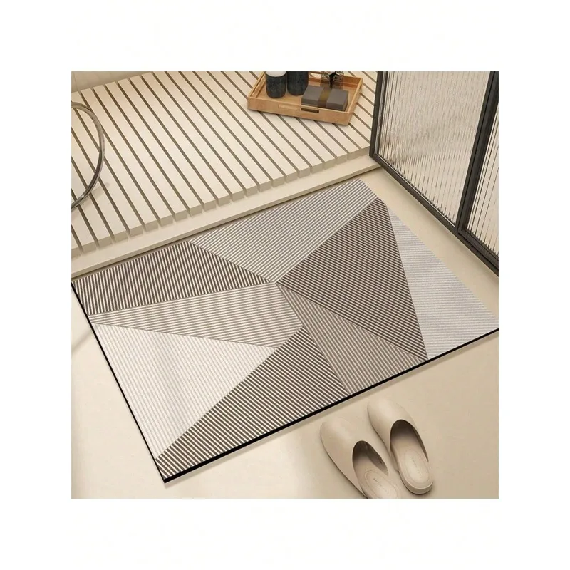 

Modern Geometric Welcome Mat Non-Slip Machine Washable Indoor Outdoor Entrance Doormat