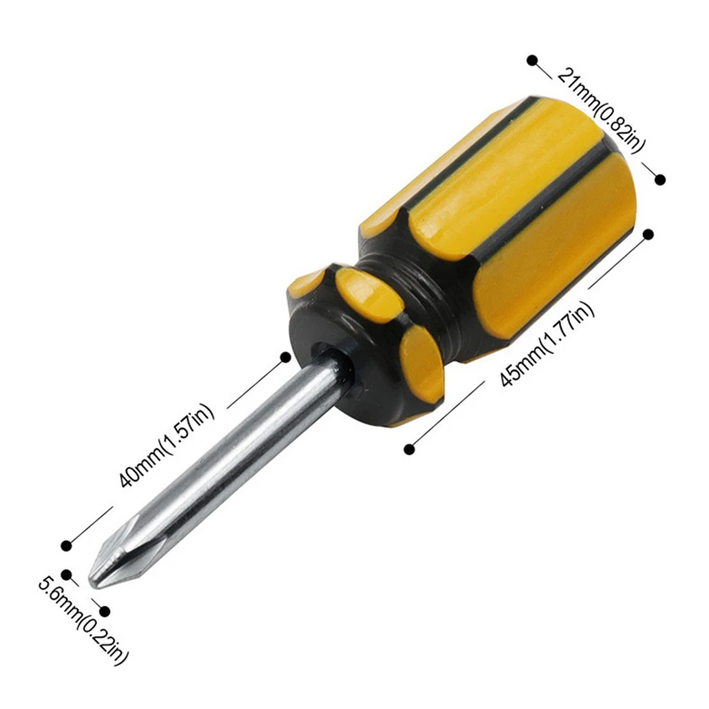 Абсолютная новинка, отвертка с ограниченным объемом пространства, с плоской головкой, из ПВХ, для ремонта, короткая ручка, одноцелевая, с прорезью