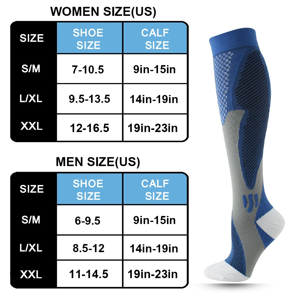 Compression Socks 20-30mm Suitable For Pregnant Varicose Vein Care Socks For Adult Men Women Beach Hiking Running Sports SocKs