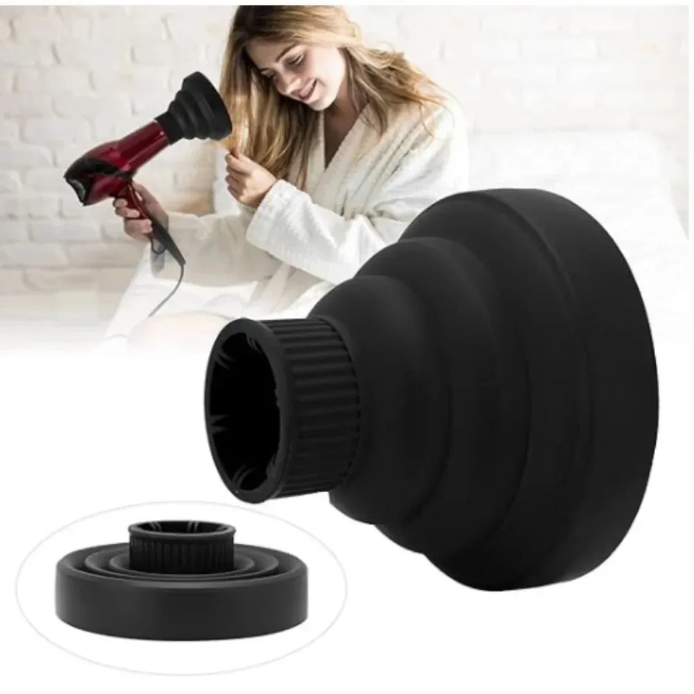 1 Peça Capa Difusora de Silicone para Secador de Cabelo Dobrável Resistente à Temperatura para Cabelos Cacheados Acessórios de Estilização de Cabelo