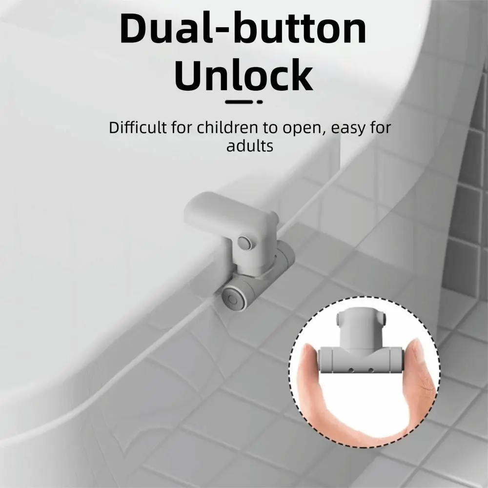 

Self Adhesive Toilet Locks Height Adjustable Baby Proof Toilet Seat Locks for Toddler No Tools Needed Easy Installation