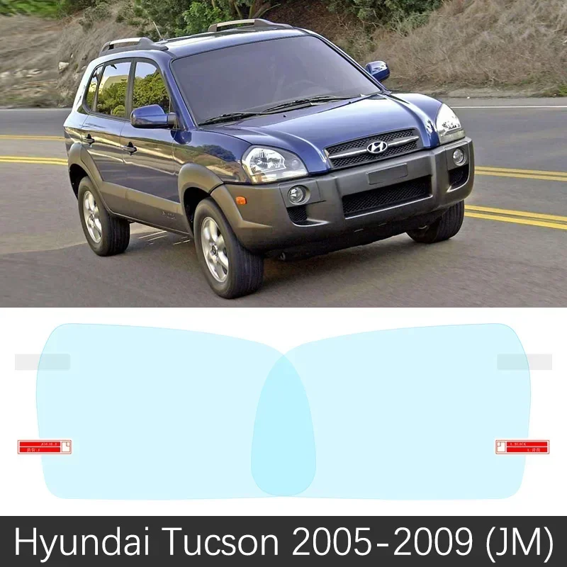 Full Cover Anti Fog Film For Hyundai Tucson ix35 JM LM TL 2005~2019 Rearview Rainproof Mirror Car Sticker Accessories