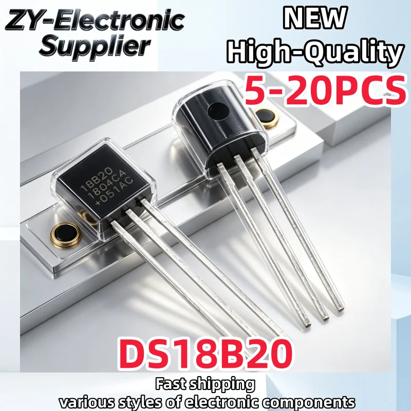 5-20Pcs Brand New DS18B20 18B20 TO-92 Temperature Sensor Best Quality In Stock