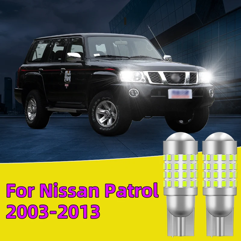 

2PCS For Nissan Patrol 2003-2013 Car Led Bulb T10 W5W width lights side marker position Signal Lamp 12V 24V Clearance Lights
