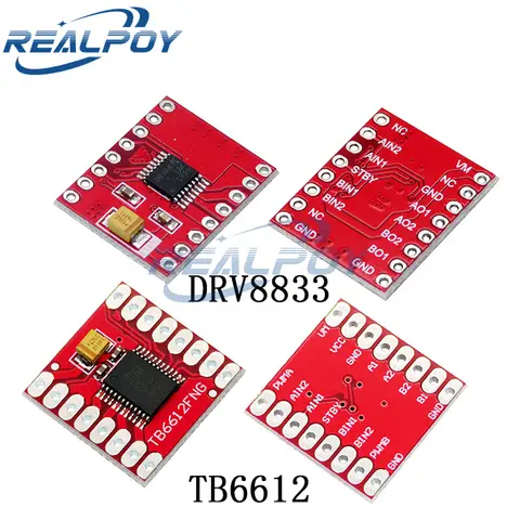 TB6612 DRV8833 Dual Motor Driver 1A TB6612FNG for Arduino Microcontroller Better than L298N