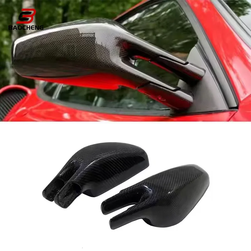 

For Ferrari 430 Carbon Fiber Rear View Mirror Cover Replacement Bodykit Car Tuning High Quality Side Mirror Covers