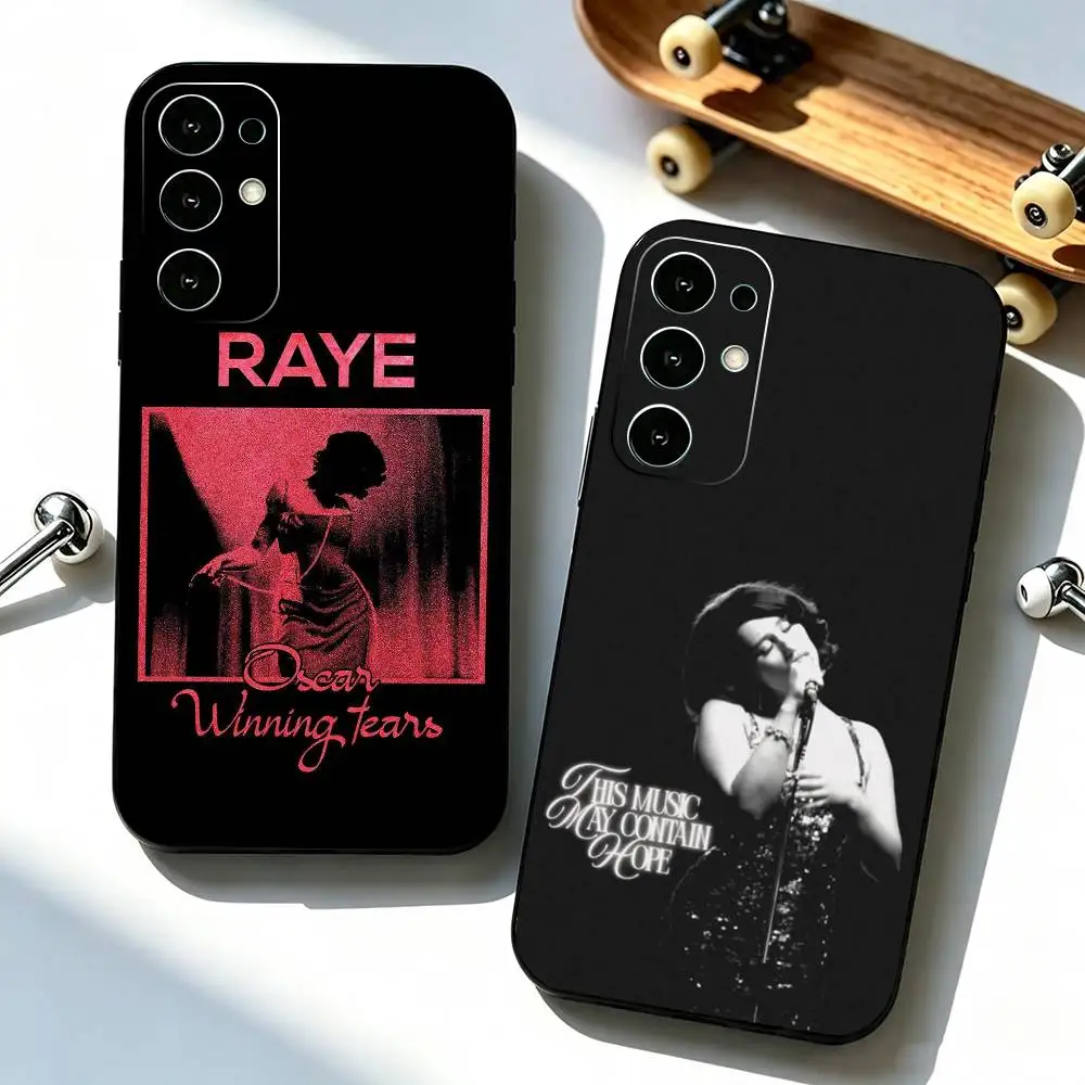R-RAYE Singer  Phone Case Black Silicone Soft For Samsung S25,S24,S21,S22,S23,S30,Ultra,S20,Plus,Fe,Lite