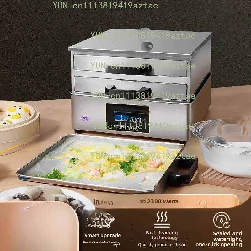 Household Electric Noodle & Steaming Machine 304 Stainless Steel Suction Tray Mini Hot Pot Cooking Tool