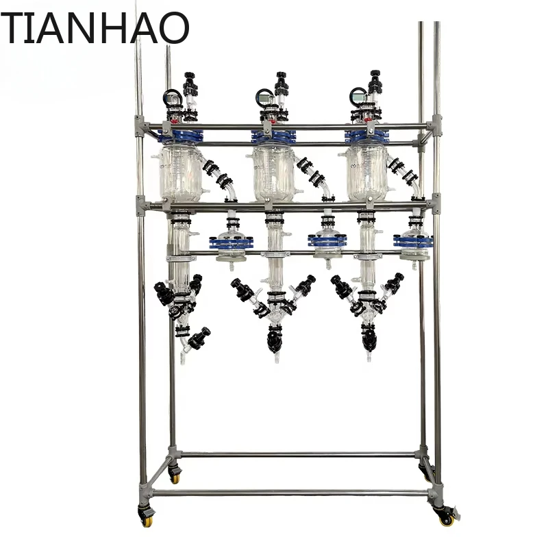 Advanced 5L Jacketed Combined Glass Reactor for High Precision  Laboratory Research