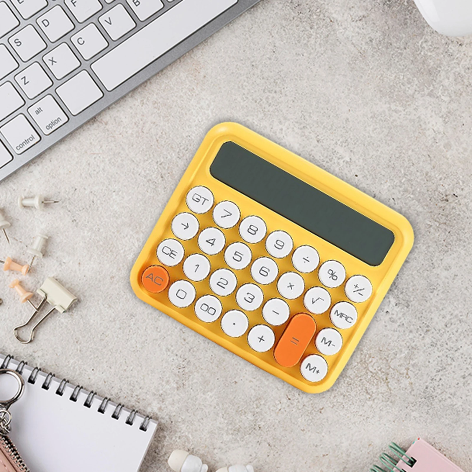 Portable Desk Calculator Automatic Sleep Large Display Office Supplies Large Numbers Cute Standard Calculator for Basic Office