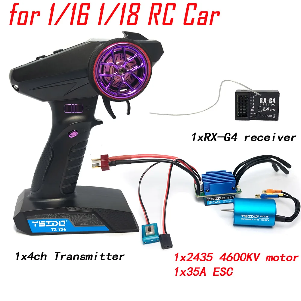 Borstelloze Combo Upgrade Kit Motor Esc Ontvanger RC Servo Set voor MJX hyper go HBX REMO Hobby WLtoy 1/12 1/14 1/16 1/18 Auto
