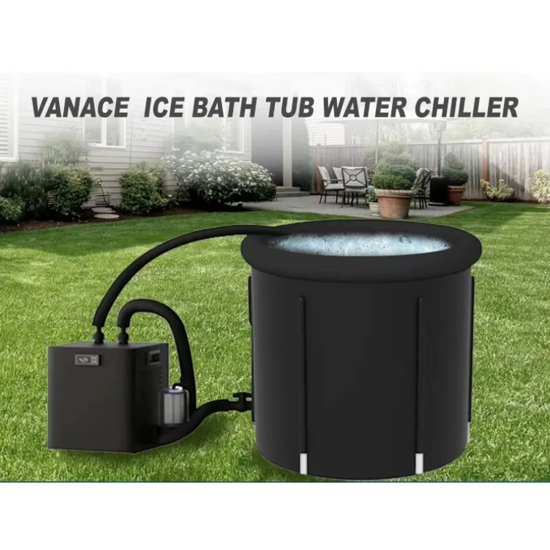 Xiangyin Vanace Ice Bath Tub Chiller Combination Pack 400L Cold Plunge Ice Tub Bath With 1HP Water Chiller For Athletes Sport