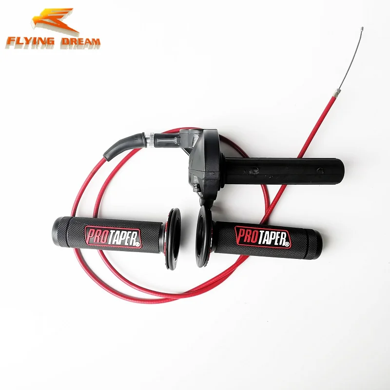 Racing Visual Throttle Perch Alloy Body Plastic Tube With Cable 7/8''Handls Grips For KTM EXC XC SXF PWK PE FCR Pit Dirt Bike