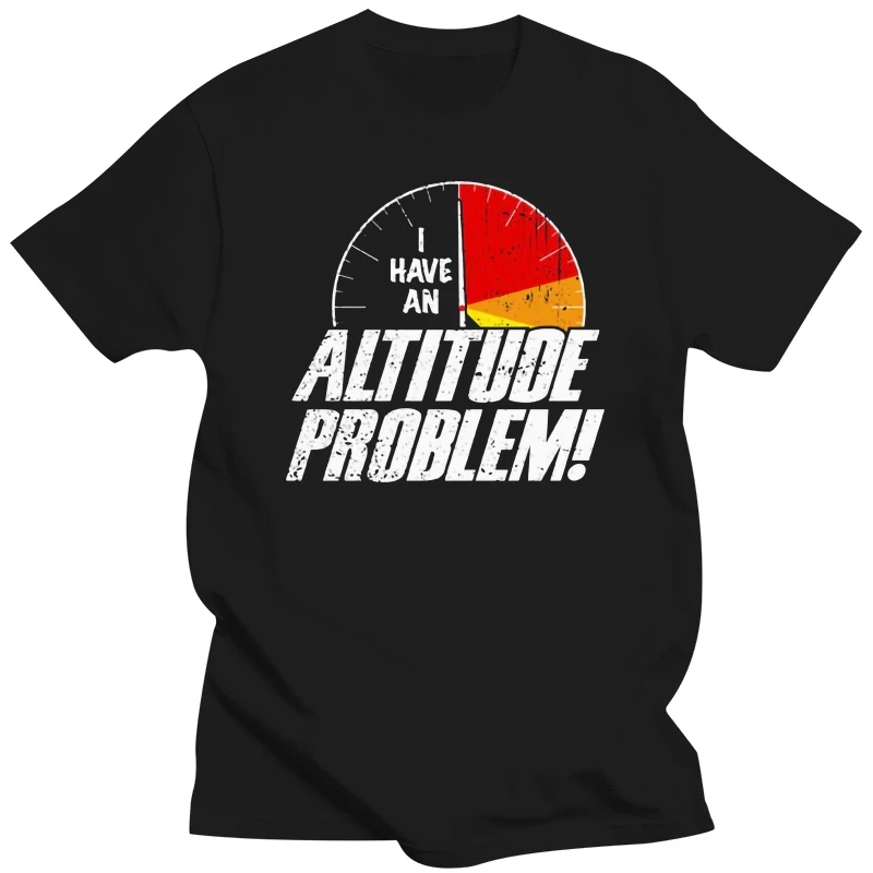 Altitude Problem Mens Funny Skydiving T-Shirt Free Fall Parachute Regiment Para For Youth Middle-age The Old