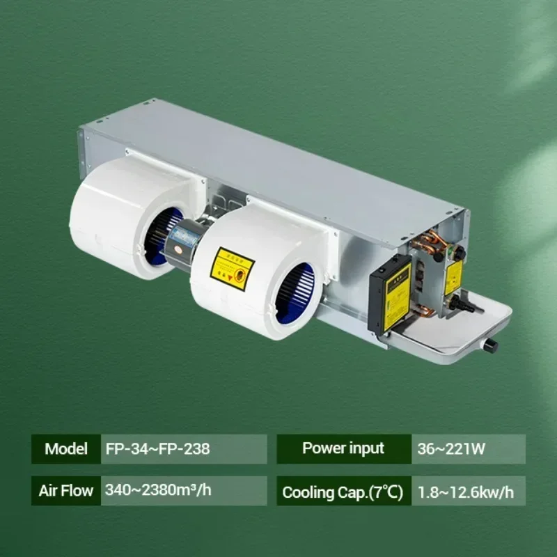 

Hot Sale Chilled Water Fancoil Ducted Horizontal Concealed Hydronic