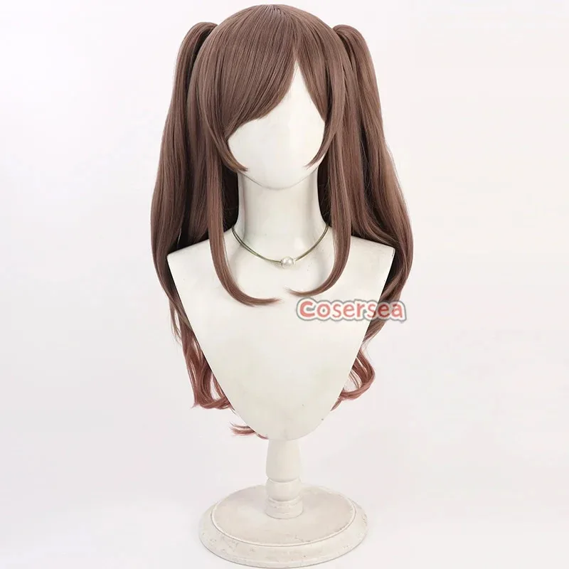 

Wiwiwi 123Cosersea Косплей Парики Gakuen Idolmaster Tsukioka Kogane 55 см Коричневый Парик с градиентом Синтетические волосы Тепло Re
