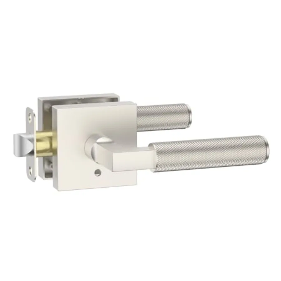 

Door Handles, Interior, Knurled Lever, Heavy Duty for Bedroom and Bathroom, Reversible Keyless for Right and Left Side AM0021