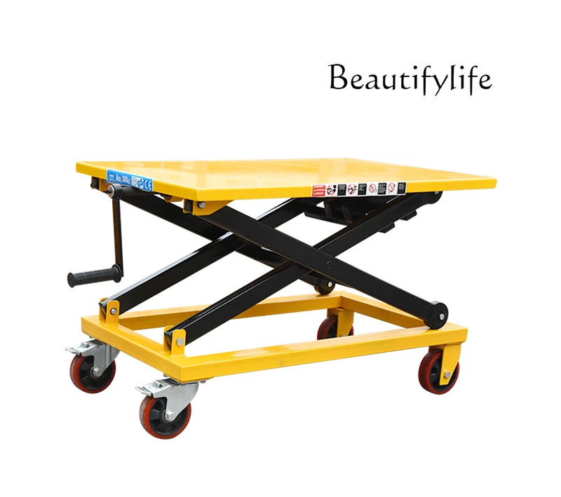 Manual platform truck Hand lift hydraulic lift forklift