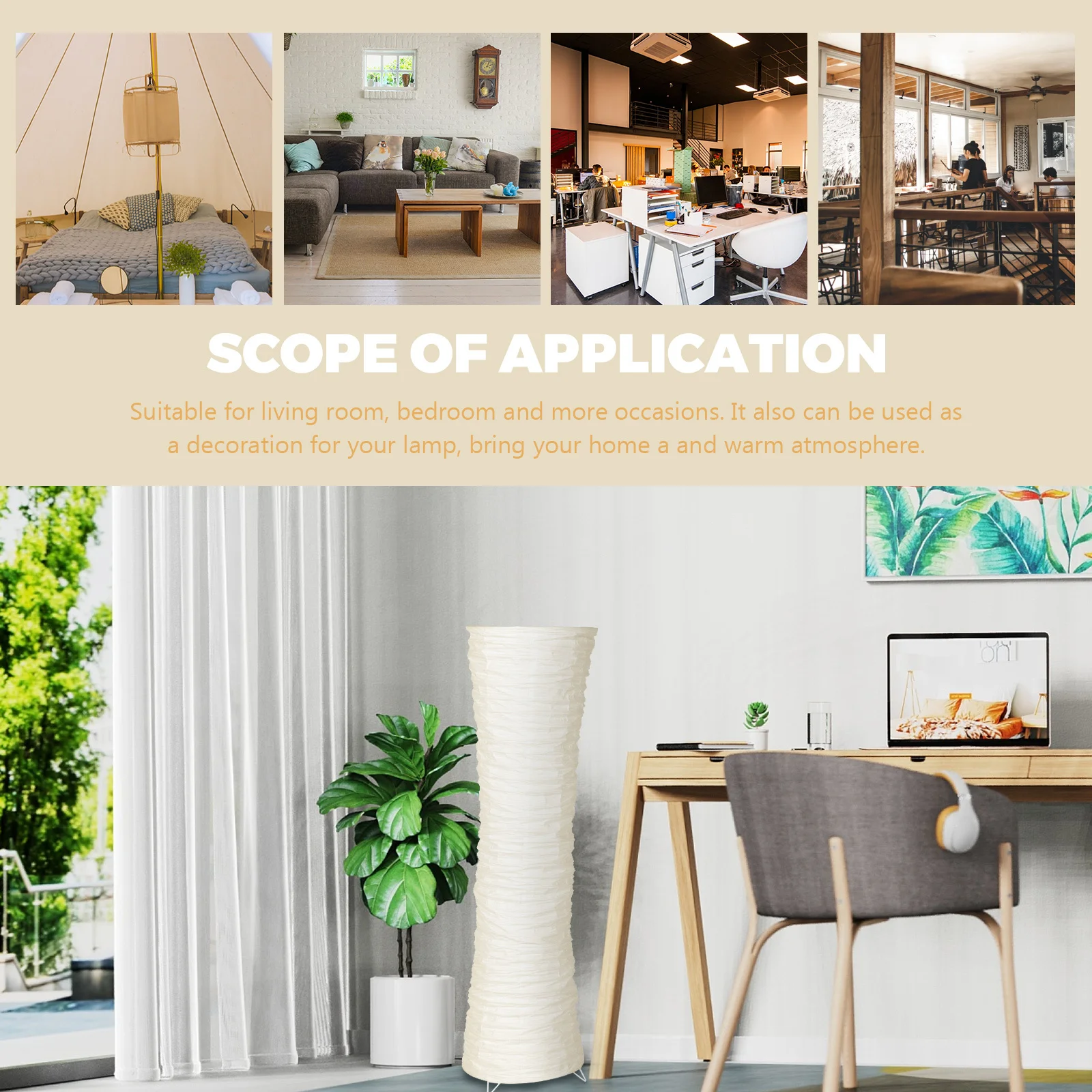 

Paper Floor Lamp Shade Cover Practical Lamp Cover for Paper Light Shade Simple Lampshade