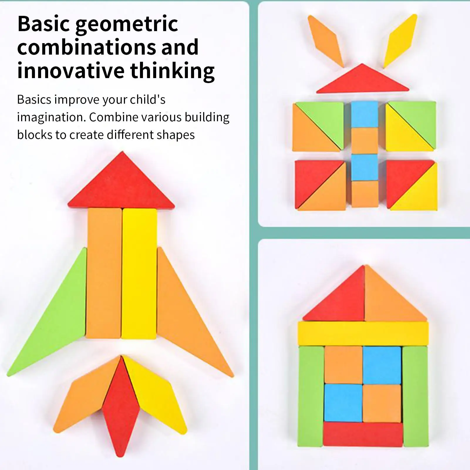Puzzle pour bébés, jeux d'activités géométriques pour l'apprentissage, le développement, l'éducation préscolaire, les jardins d'enfants et les garçons